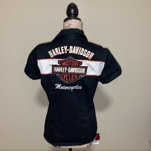 Ladies Harley Davidson zip shirt